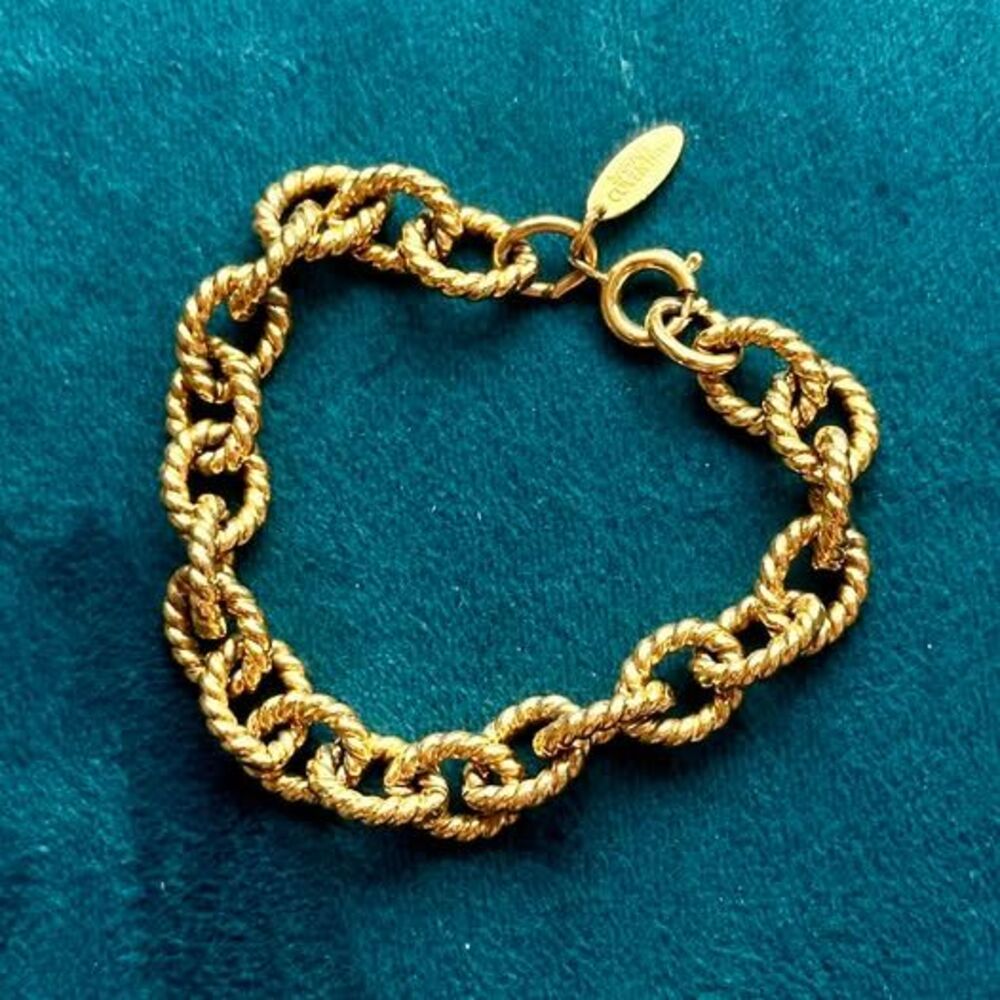 Vintage Sarah Coventry Gold-Tone Rope Chain Bracelet